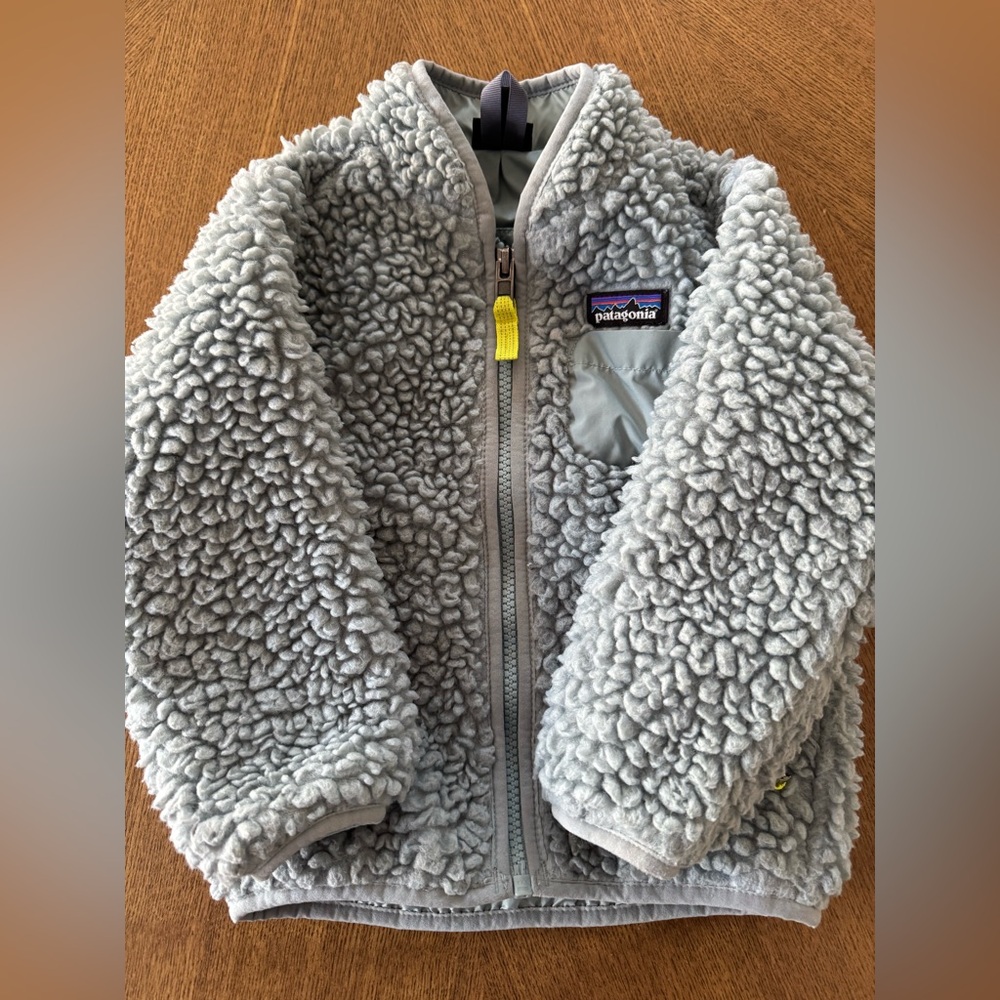 Patagonia Kids Blue/gray Sherpa Jacket